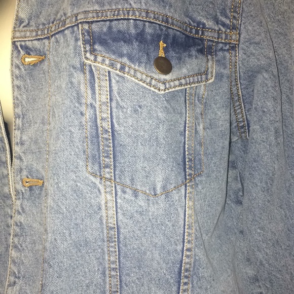 AC/DC Denim Jacket With Patch On Back NWT - Picture 4 of 10